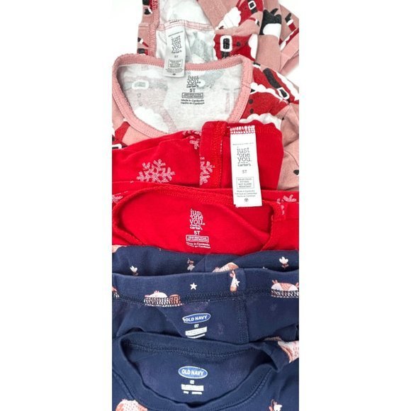 Girl's Pajamas - 3 Pair  - Two‎ Sets are Christmas PJ's - Size 5 - Picture 5 of 5